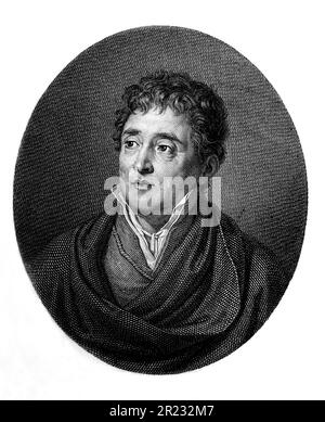 1840 CA , Naples - ITALIE : le poète italien Marchese TOMMASO GARGALLO di CASTEL LENTINI ( 1760 - 1843 ). Graveur inconnu . - HISTOIRE - FOTO STORICHE - POETA - POÉSIE - POÉSIE - LETTERATURA - LITTÉRATURE - PORTRAIT - RITRATTO - colletto - collier - ROMANTICISMO - ROMANTISME - Nobili italiani - Nobiltà italiana - noblesse italienne - GRAVURE - INCISIONE - ILLUSTRATION - ILLUSTRAZIONE - ARCHIVIO-- Banque D'Images