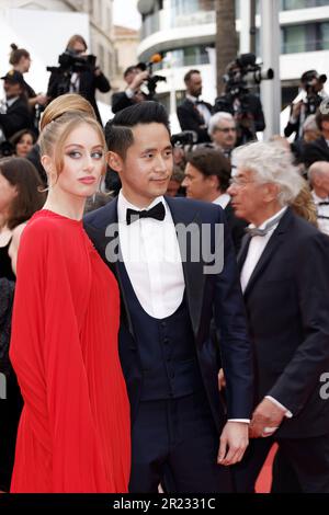 Cannes, France. 16th mai 2023. Les stars marchent le premier tapis rouge du Festival de Cannes 76th sur 16 mai 2023 à Cannes, France. Crédit : Bernard Menigault/Alamy Live News Banque D'Images