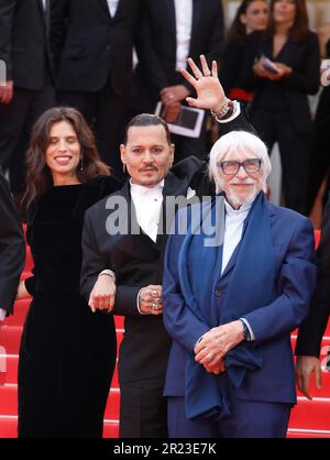 Cannes, France. 16th mai 2023. Maiwenn, Johnny Depp et Pierre Richard assistent à la première et à la cérémonie d'ouverture « Jeanne du Barry » lors du Festival annuel du film de Cannes 76th sur 16 mai 2023 à Cannes, France. (Photo par: DGP/imageSPACE) Credit: Imagespace/Alay Live News Banque D'Images