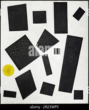 Kazimir Malevich, Supromatisme, peinture abstraite 1915 Banque D'Images
