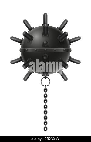 illustration du vecteur de la mine militaire du navire de haute mer naval anti-marine isolée sur fond blanc Illustration de Vecteur