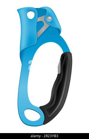 équipement de mousqueton pour l'alpinisme illustration vectorielle isolée sur fond blanc Banque D'Images