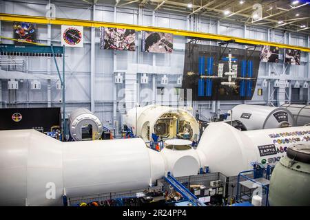 Houston USA 4th février 2023: Le point de vue de l'installation d'entraînement des astronautes au centre spatial Johnson de la NASA. Banque D'Images