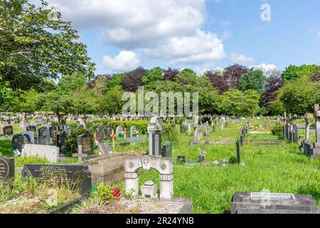 Cimetière Gunnersbury, Gunnersbury, Royal Borough of Kensington & Chelsea, Grand Londres, Angleterre, Royaume-Uni Banque D'Images