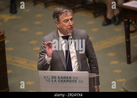 Bruxelles, Belgique. 17th mai 2023. Servais Verherstraeten de CD&V photographié lors d'une séance plénière de la Chambre au Parlement fédéral à Bruxelles le mercredi 17 mai 2023. BELGA PHOTO LAURIE DIEFFEMBACQ crédit: Belga News Agency/Alay Live News Banque D'Images