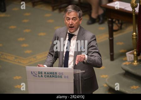 Bruxelles, Belgique. 17th mai 2023. Servais Verherstraeten de CD&V photographié lors d'une séance plénière de la Chambre au Parlement fédéral à Bruxelles le mercredi 17 mai 2023. BELGA PHOTO LAURIE DIEFFEMBACQ crédit: Belga News Agency/Alay Live News Banque D'Images