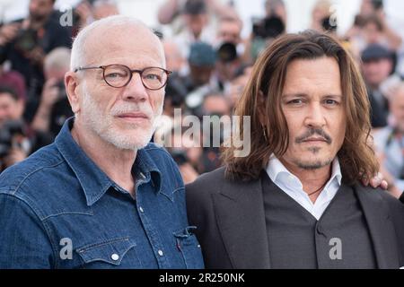 Cannes, France. 16th mai 2023. Pascal Greggory et Johnny Depp assistent à la photo Jeanne du Barry dans le cadre du Festival de Cannes 76th à Cannes, France sur 16 mai 2023. Photo d'Aurore Marechal/ABACAPRESS.COM crédit: Abaca Press/Alay Live News Banque D'Images
