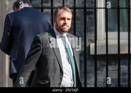 Downing Street, Londres, Royaume-Uni. 16th mai 2023. Jonathan Gullis, député de Stoke-on-Trent, membre du comité 1922, assiste à une réunion au 10, rue Downing. Photo par Amanda Rose/Alamy Live News Banque D'Images