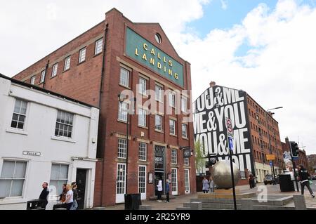 Bâtiments dans la zone des appels dans le centre de la ville de Leeds, West Yorkshire, Royaume-Uni Banque D'Images