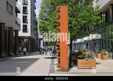 Leeds Dock, un nouveau village aquatique créatif où innovation, culture et entreprise se réunissent pour créer une nouvelle destination et un nouveau lieu de vie, au Royaume-Uni Banque D'Images