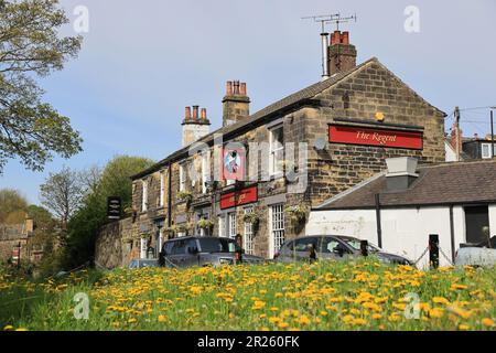 Chapel Allerton, l'une des plus belles banlieues de Leeds avec des bâtiments de caractère et un esprit communautaire fantastique, West Yorkshire, Royaume-Uni Banque D'Images