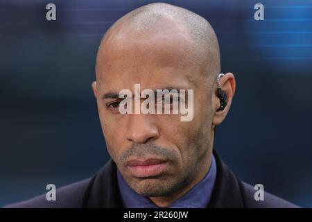 Manchester, Royaume-Uni. 17th mai 2023. Thierry Henry devant la demi-finale de la Ligue des champions de l'UEFA deuxième jambe Manchester City contre Real Madrid au stade Etihad, Manchester, Royaume-Uni, 17th mai 2023 (photo de Mark Cosgrove/News Images) à Manchester, Royaume-Uni, le 5/17/2023. (Photo de Mark Cosgrove/News Images/Sipa USA) crédit: SIPA USA/Alay Live News Banque D'Images