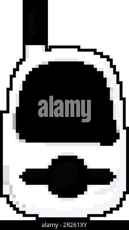 illustration du vecteur pixel art du jeu de l'écoute-bébé radio Illustration de Vecteur