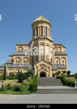 La cathédrale Sainte-trinité de Tbilissi communément connue sous le nom de Sameba en Géorgie Banque D'Images