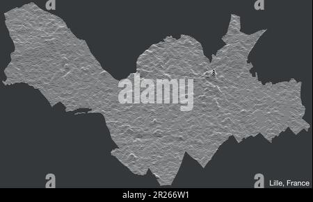 Carte topographique de LILLE, FRANCE Illustration de Vecteur