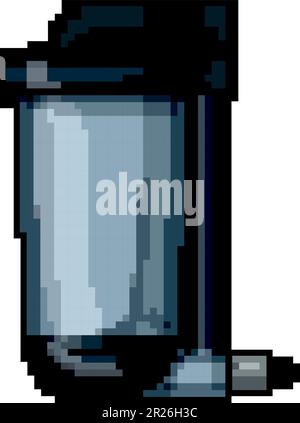 home water filtre jeu pixel art vecteur illustration Illustration de Vecteur