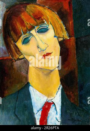 La célèbre peinture de Madame Kisling d'Amedeo Modigliani. Banque D'Images