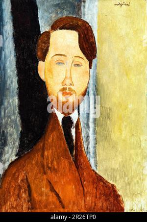 Leopold Zborowski par Amedeo Modigliani Banque D'Images