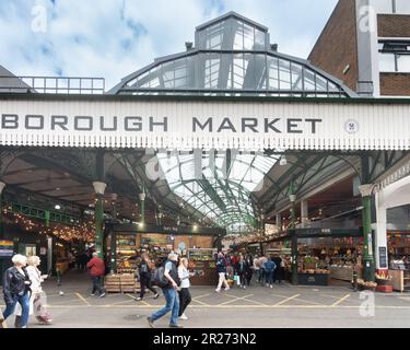 Borough Market est un marché de gros et de détail situé à Southwark, à Londres, en Angleterre Banque D'Images