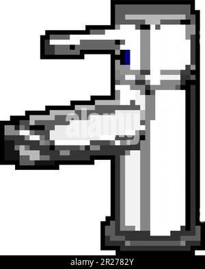 drop robinet eau jeu pixel art vecteur illustration Illustration de Vecteur