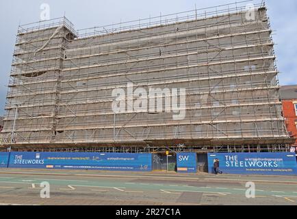 Le projet de construction de logements (Cheshire Junction 362 Flats) à Winwick Street, Warrington, Cheshire, Angleterre, Royaume-Uni, WA1 1TS Banque D'Images