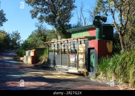 Les emplacements de canons n° 2 situés sur le North Head du port de Sydney en Australie Banque D'Images