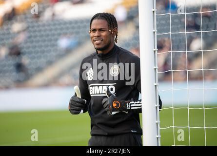 Chester, États-Unis, 17 mai 2023 Andre Blake (18 Union) pendant le match de football de la ligue majeure entre Philadelphie Union et Orlando City SC à DC United à Chester, PA (Georgia Soares/SPP) Credit: SPP Sport Press photo. /Alamy Live News Banque D'Images