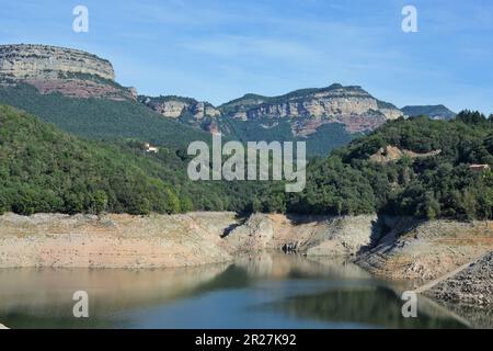 Réservoir SAU dans la région de la province d'Osona, Barcelone, Catalogne, Espagne Banque D'Images