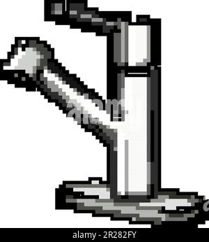 tap cuisine robinet jeu pixel art vecteur illustration Illustration de Vecteur