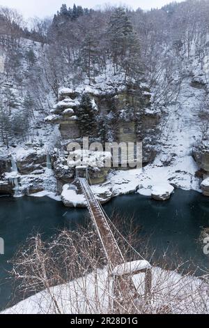 Tounohetsuri en hiver Banque D'Images