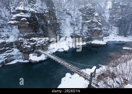 Tounohetsuri en hiver Banque D'Images