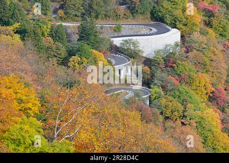 Pente Iroha n°1 et feuillage d'automne (route 120) Banque D'Images