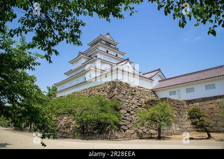 Château de Tsurugajo à Aizuwakamatsu Banque D'Images