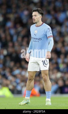 Etihad Stadium, Manchester, Royaume-Uni. 17th mai 2023. Championnat de football Champions League, demi-finale deuxième jambe, Manchester City versus Real Madrid ; Jack Grealish de Manchester City crédit : action plus Sports/Alamy Live News Banque D'Images