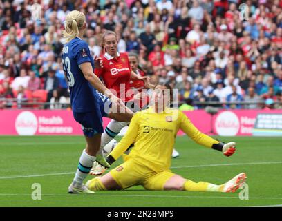 Finale de la coupe FA pour femmes vitalité de Manchester Unitedduring Vitality finale de la coupe FA pour femmes match de football entre Chelsea Women contre Manchester United Banque D'Images
