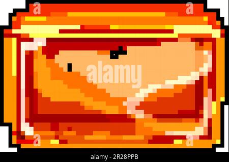 stylo étui jeu pixel art vecteur illustration Illustration de Vecteur