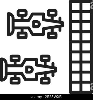Image vectorielle d'icône de course. Illustration de Vecteur