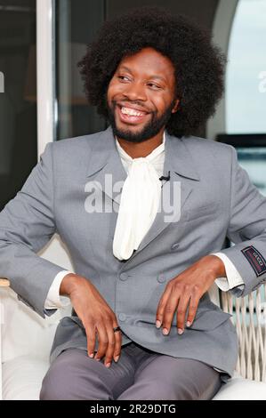 Cannes, Frankreich. 18th mai 2023. Jeremy O. Harris beim Kering 'Women in Motion' Talk auf dem Festival de Cannes 20223/76. Internationale Filmfestspiele von Cannes im Majestic Hotel. Cannes, 18.05.2023 crédit: Geisler-Fotopress GmbH/Alay Live News Banque D'Images