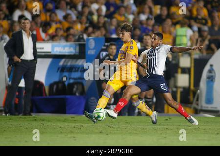 Monterrey Estádio Universitário, Mexique. , . Demi-pied 1st de la Liga BBVA MX Clausura 2023 entre UANL Tigres et Monterrey Rayados. Crédit : PX Images/Alamy Live News Banque D'Images