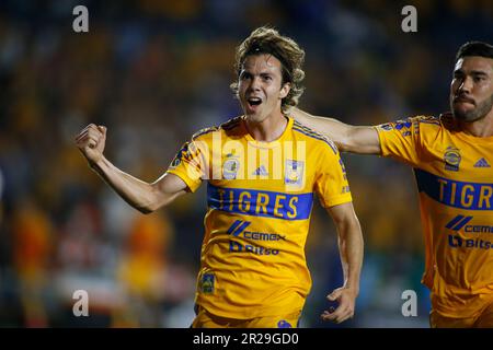 Monterrey Estádio Universitário, Mexique. , . Demi-pied 1st de la Liga BBVA MX Clausura 2023 entre UANL Tigres et Monterrey Rayados. Crédit : PX Images/Alamy Live News Banque D'Images