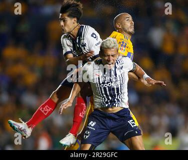 Monterrey Estádio Universitário, Mexique. , . Demi-pied 1st de la Liga BBVA MX Clausura 2023 entre UANL Tigres et Monterrey Rayados. Crédit : PX Images/Alamy Live News Banque D'Images