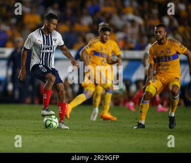 Monterrey Estádio Universitário, Mexique. , . Demi-pied 1st de la Liga BBVA MX Clausura 2023 entre UANL Tigres et Monterrey Rayados. Crédit : PX Images/Alamy Live News Banque D'Images