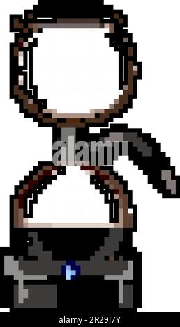 pot syphon machine à café jeu pixel art illustration vectorielle Illustration de Vecteur