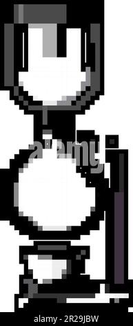 illustration vectorielle de la cafetière à filtre syphon, jeu et illustration du vecteur artistique Illustration de Vecteur