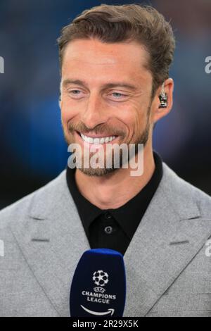 Manchester, Royaume-Uni. 17th mai 2023. Claudio Marchisio avant la demi-finale de la Ligue des champions de l'UEFA, deuxième match entre la ville de Manchester et le Real Madrid, au stade Etihad de 17 mai 2023, à Manchester, en Angleterre. (Photo de Daniel Chesterton/phcimages.com) Credit: PHC Images/Alamy Live News Banque D'Images