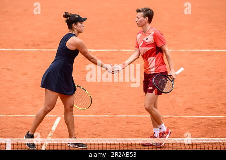 Rome, Italie. 18th mai 2023. Desirae Krawczyk de United Stats et demi Schuurs des pays-Bas lors de leur match contre Jessica Pegula et Coco Gauff des États-Unis d'Amérique lors du tournoi de tennis Internazionali BNL d'Italia à Foro Italico à Rome, Italie sur 18 mai 2023. Gauff et Pegula ont gagné 4-6, 7-6, 10-8. Credit: Insidefoto di andrea staccioli/Alamy Live News Banque D'Images