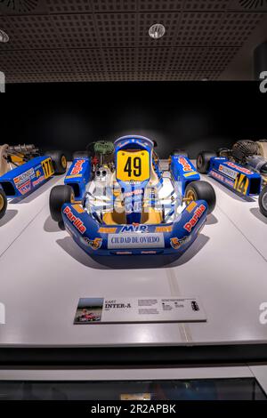 Kart avec lequel Fernando Alonso a remporté les championnats d'Espagne en 1997 et 1998, et a également réussi à devenir champion italien en 1997 dans l'INTERC Banque D'Images