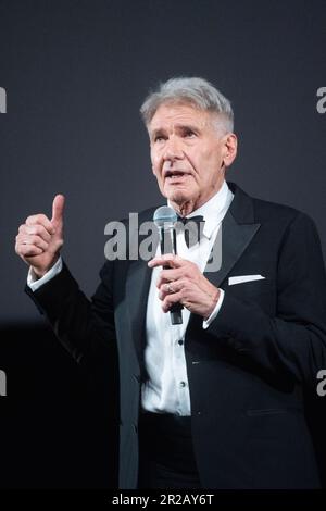 Cannes, France. 18th mai 2023. Harrison Ford reçoit une Palme d'Or honoraire dans le cadre du Festival de Cannes 76th à Cannes, en France, sur 18 mai 2023. Photo d'Aurore Marechal/ABACAPRESS.COM crédit: Abaca Press/Alay Live News Banque D'Images