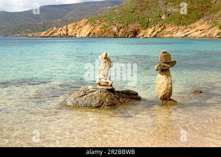 plage sur l'île d'Asinara Banque D'Images