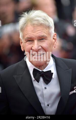Cannes, France. 18th mai 2023. Harrison Ford assiste jeudi à la première de l'Indiana Jones et du cadran du destin au Festival de Cannes 76th au Palais des Festivals de Cannes, France 18 mai 2023. Photo de Rocco Spaziani/ Credit: UPI/Alamy Live News Banque D'Images